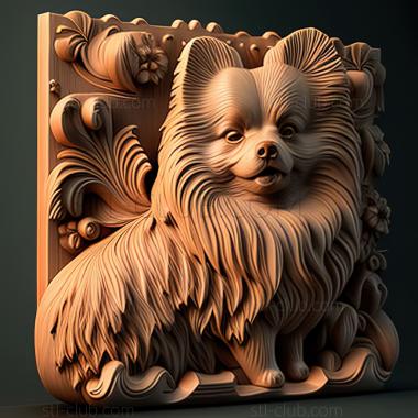 3D model st Pomeranian dog (STL)